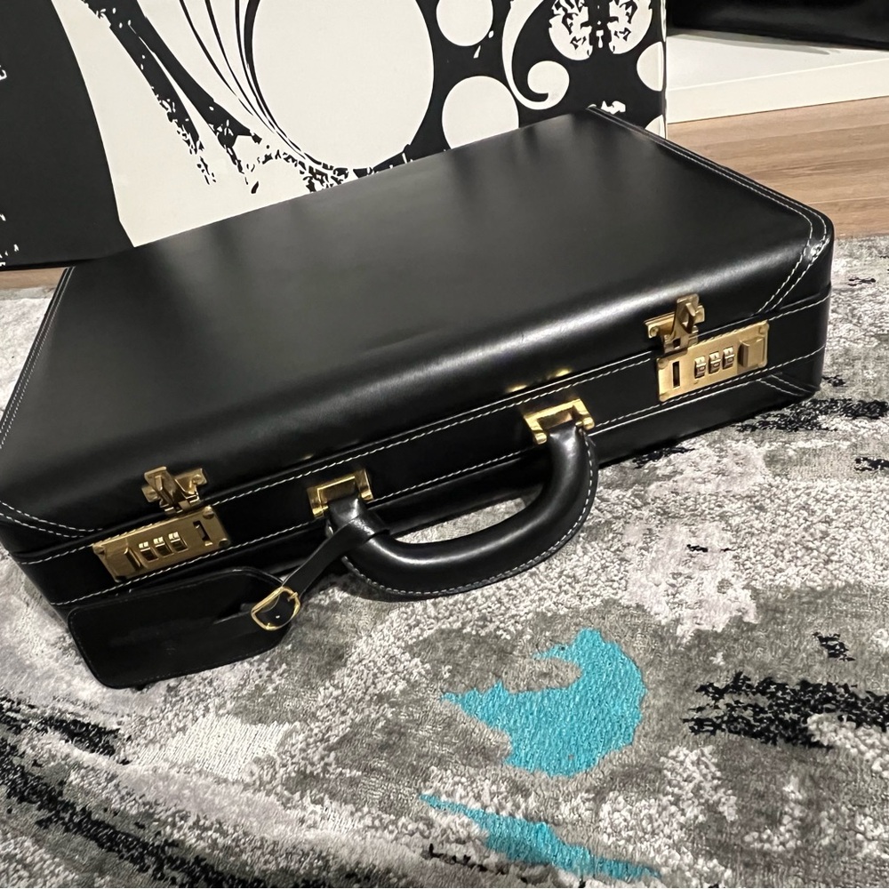 Black Leather Briefcase